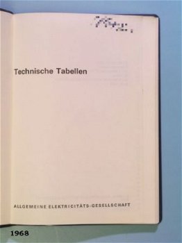 [1966] Taschenbuch, Technische Tabellen, AEG - 2
