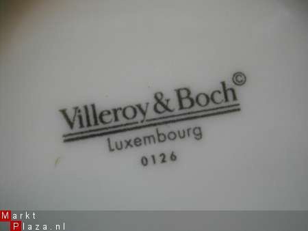 oud Villeroy & Boch schaaltje wit nr 0126 doorsnee 12½ cm - 1