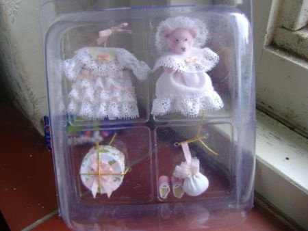 zacht roze knuffelbeertje met 7 delige accessoires - nr. 1