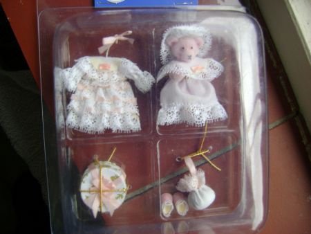 zacht roze knuffelbeertje met 7 delige accessoires - Afbeelding 2