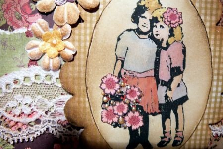 Vintagekaart 25: Twee meisjes - 1