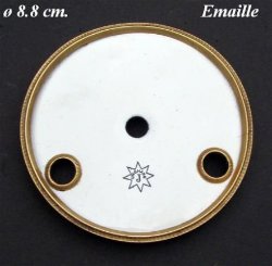 Regulateur wijzerplaat onderdeel = Emaille =10369