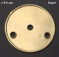 === Binnenplaatje wijzerplaat = koper = oud === 10413