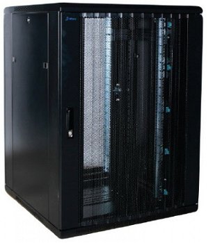 22U 19inch serverkast patchkast serverrack stalen gepeforeerde deur 800x800x1200mm - 1