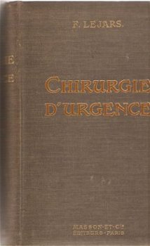 F.Lejars - Chirurgie d'urgence - 1