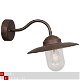 Landelijke stallamp hanglamp ketting roest bruin stallampen. - 2 - Thumbnail