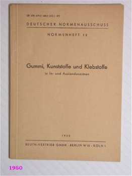 [1950] Gummi, Kunst- und Klebstoffe, Beuth - 1