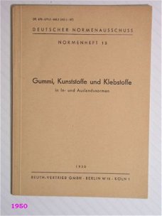 [1950] Gummi, Kunst- und Klebstoffe, Beuth