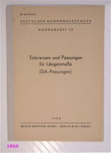 [1950] Toleranzen und Passungen für Längenmasze, Beuth