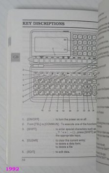 [~1992] Olivetti D1010, Electronic Note Book + Instructions - 2