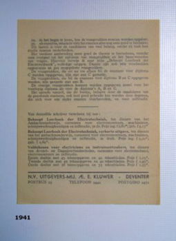 [1941] Prospectus ; Examenopgaven, Van Duuren, Kluwer - 2