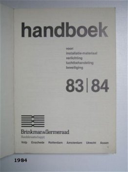 [1983] Catalogus, Brinkman&Germeraad Handelsmij. Velp - 2