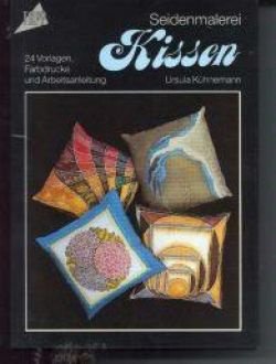 Seidenmalerei Kissen, Ursula Kuhnemann, 4 patroonbladen - 1