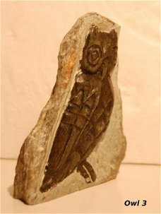 #3 Steatite soapstone Owl Speksteen Uil