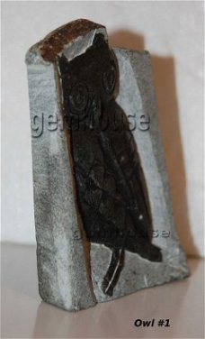 #1 Steatite soapstone Owl Speksteen Uil