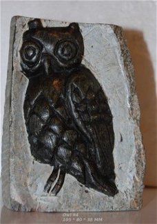 #4 Steatite soapstone Owl Speksteen Uil