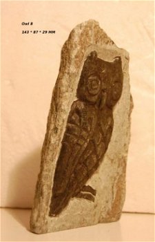 #8 Steatite soapstone Owl Speksteen Uil - 1