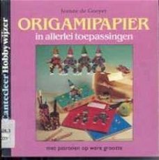 Origamipapier in allerlei toepassingen, Jeanne de Gooyer,