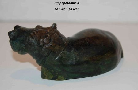 Stenen Hippopotamus 4 - 1