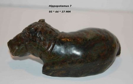 Stenen Hippopotamus 7 Nijlpaard - 1