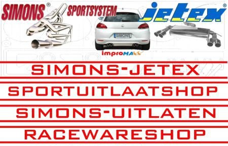 Novus Sportuitlaat Tigra met Styling 2x76mm DTM Gebogen - 1