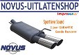 Novus Sportuitlaat A3 (8L) met Eindstyling 2x 76mm Scherp - 1 - Thumbnail