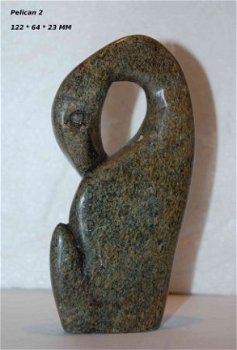 Steatite soapstone Pelican Speksteen Pelikaan #2 - 1