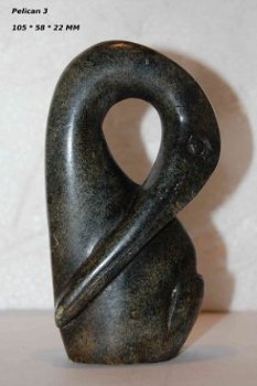 Steatite soapstone Pelican Speksteen Pelikaan #3 - 1