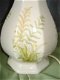 retro lampevoet aardewerk met mooie bloemen in nieuwstaat - 2 - Thumbnail