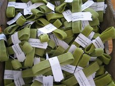 organza ribbon 1,2 cm green 1