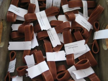 organza ribbon 1,2 cm brown 3 - 1