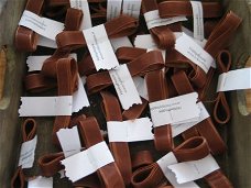 organza ribbon 1,2 cm brown 3