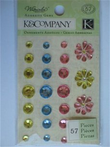 K&Company watercolor bouquet gems