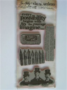 Tim Holtz cling stamp curious possibility - 1