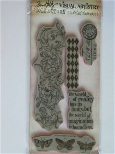 Tim Holtz cling stamp boundless flight