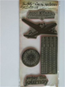 Tim Holtz cling stamp the journey