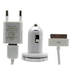 Mini 3in1 Charger voor iPhone 4G, 3G/s, Nieuw, €9.95