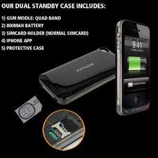 2phone Dual Sim Case voor iPhone 4G, Nieuw, €99.