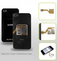 Q-sim, Dual of Triple sim voor uw iPhone 4G, Nieuw, v.a. €17