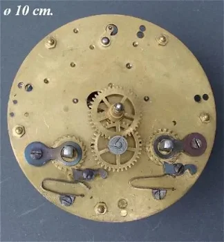 Pendule uurwerk voor onderdelen = Pfeilkreuz =10814 - 1