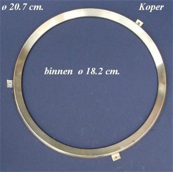 === Wijzerplaat ring = koper = oud === 10840 - 0