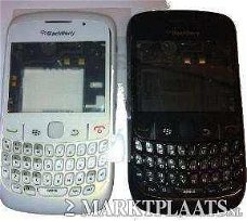 Komplete Behuizing voor Blackberry 8520, Zwart of Wit, €39