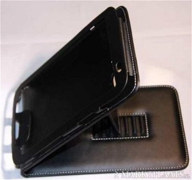 Leer Hoesje voor Samsung Galaxy P1000 Tab, Zwarte, € 17.90 - 1