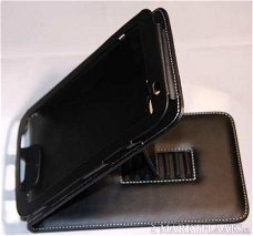 Leer Hoesje voor Samsung Galaxy P1000 Tab, Zwarte, € 17.90