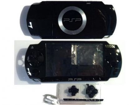 Komplete behuizing voor PSP 2000, Zwart, Nieuw, €18 - 1