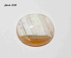 #110 Agaat Chalcedoon cabochon Java