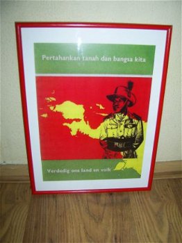 Wervings poster Papoea vrijwilligers korps - 1