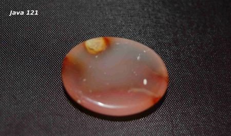 #121 Chalcedoon chalcedony cabochon Java - 1