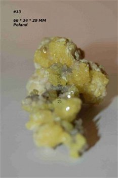 GRPL #13 Seleniet of Gips & Zwavel Kristallen Polen - 1