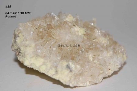 GRPL #19 Seleniet of Gips & Zwavel Kristallen Polen - 1